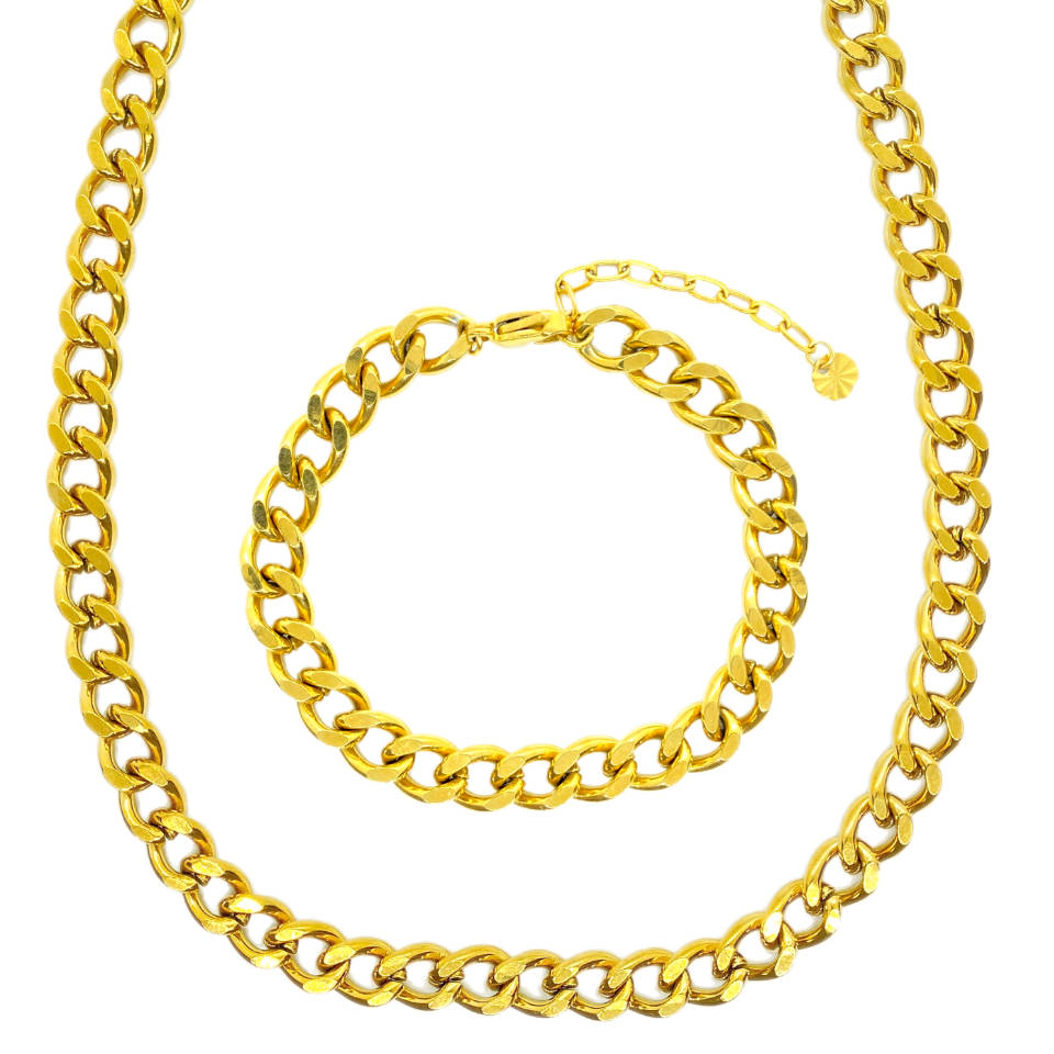 HEFAISTOS Guld 7mm | Halskæde