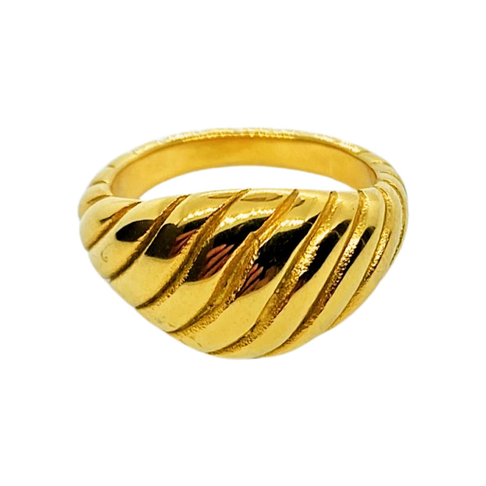 Nero vandfast fingerring smykke i guld