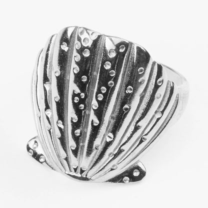 Achivada sølv justerbar ring muslinge design