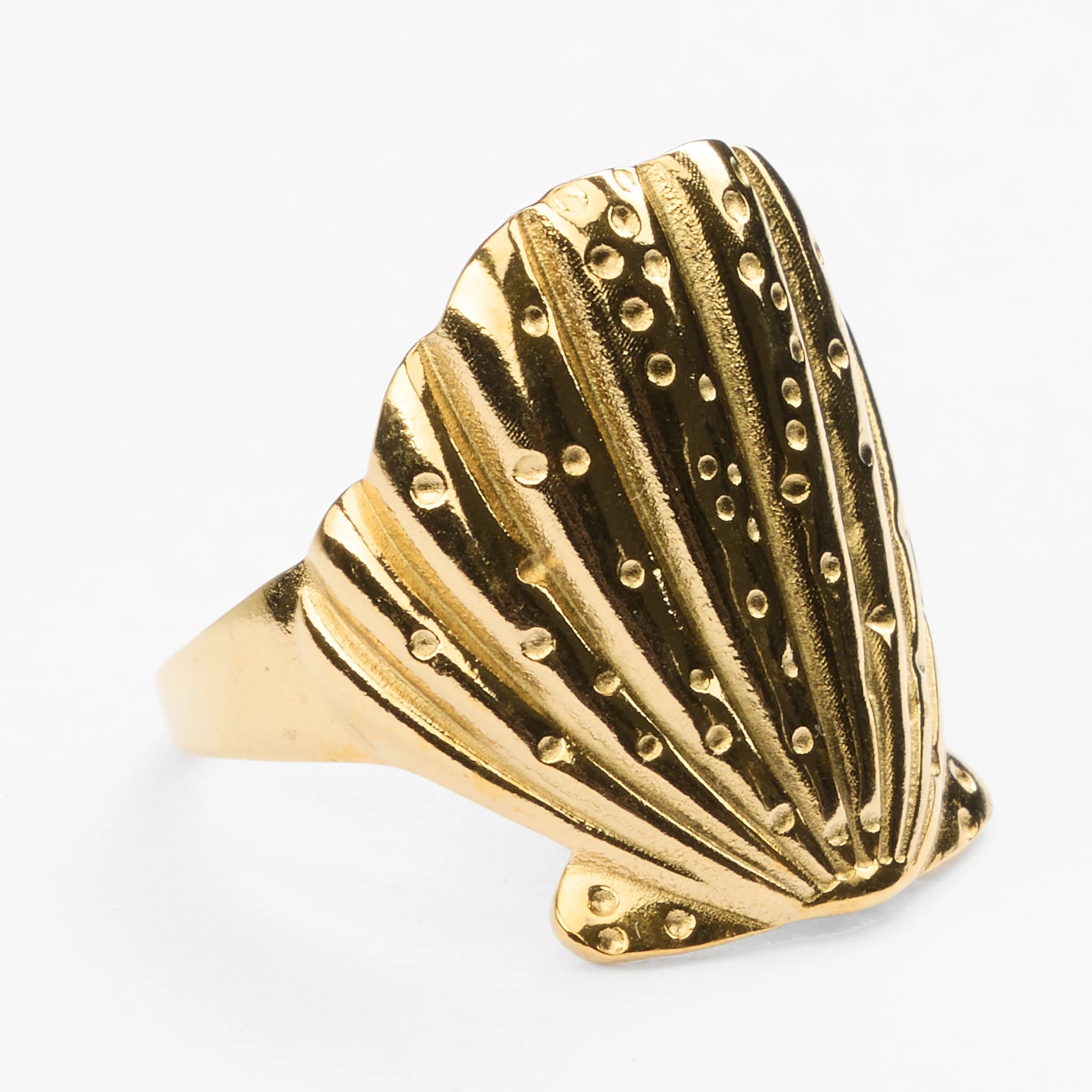 Achivada vandfast guldring justerbar muslinge design