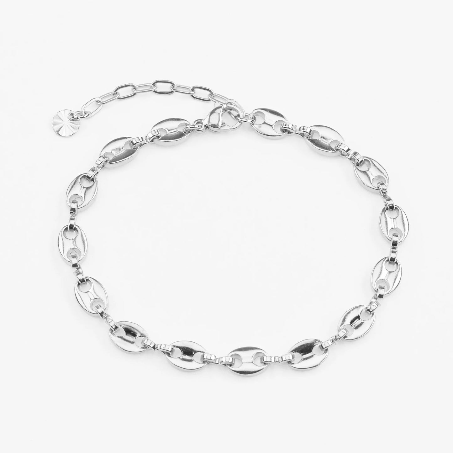 Afrodite sølv gucci link armbånd justerbart