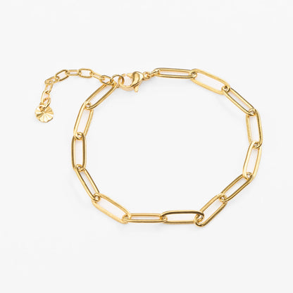 Alysida vandfast clipse kæde guld armbånd