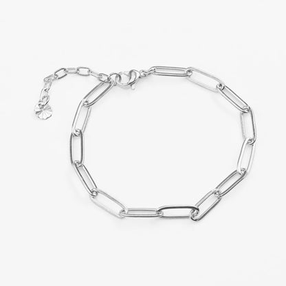 Alysida vandfast clipse kæde sølv armbånd