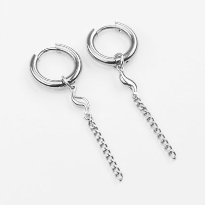 Astrapi vandfaste hoops med kæde