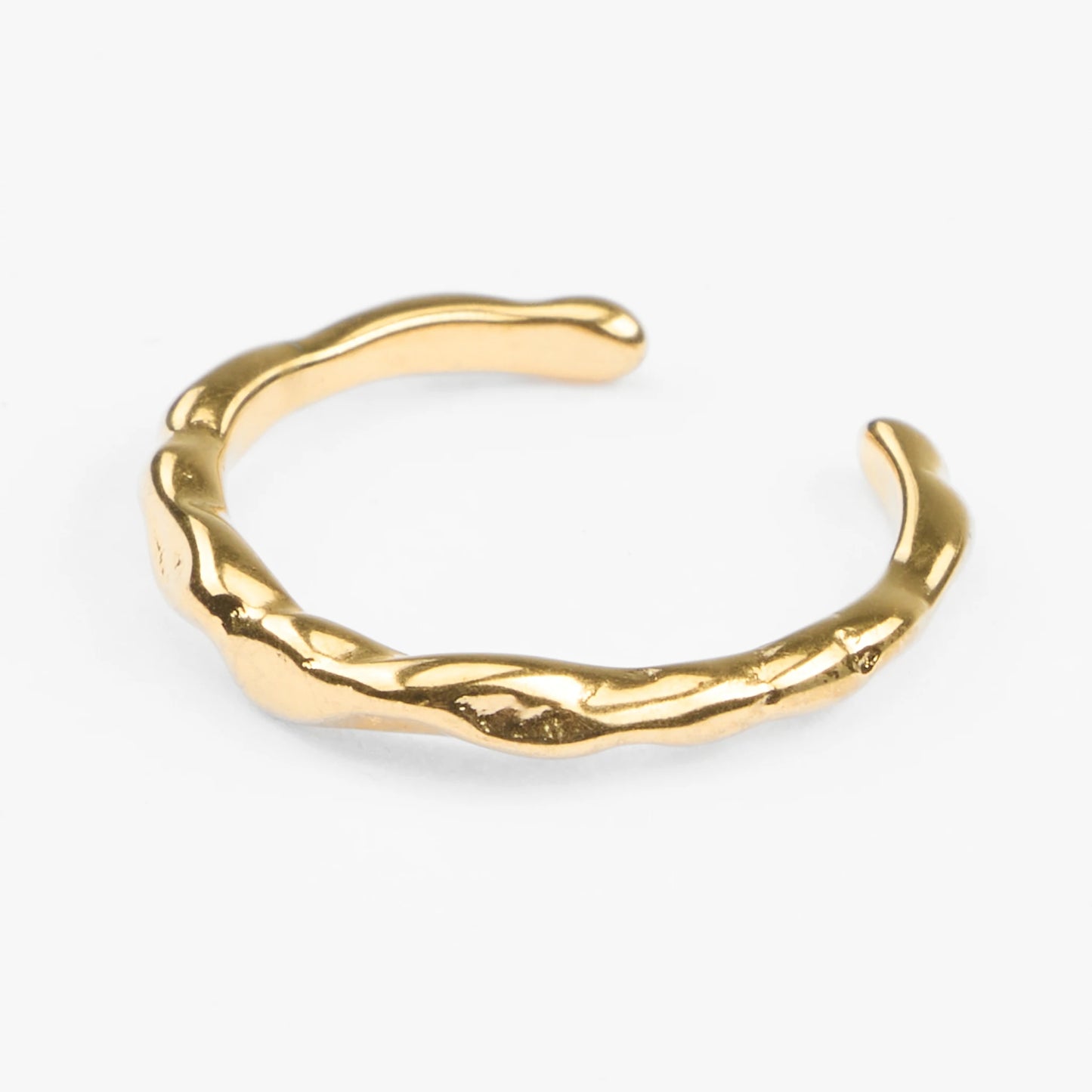 Domi vandfast guldring tynd struktur