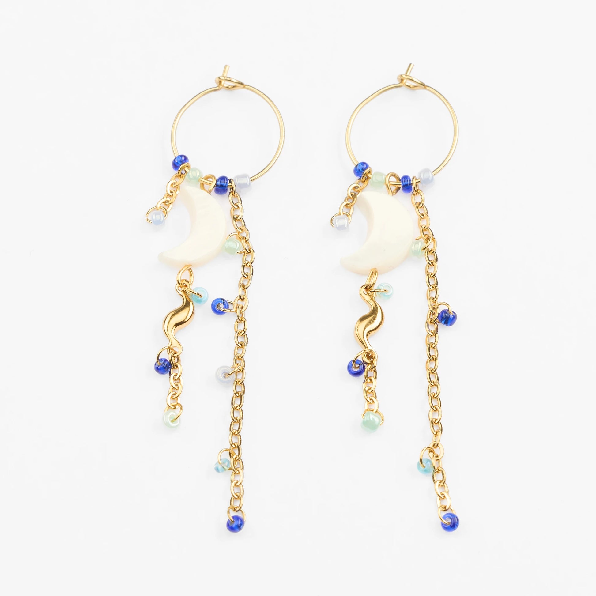 Fengari vandfaste guld øreringe drop