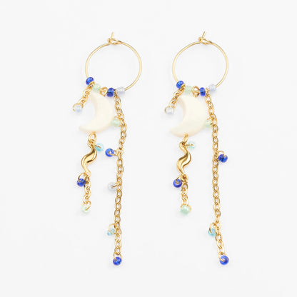 Fengari vandfaste guld øreringe drop