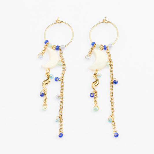 Fengari vandfaste guld øreringe drop