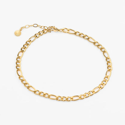 Figaro guld ankelkæde vandfast