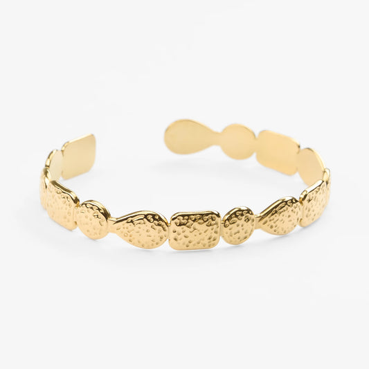 Guld bangle organisk struktur vandfast skopelos