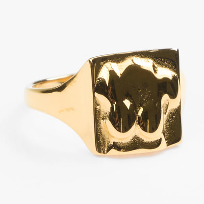 Gynaika guldring signet pladering af kvindeoverkrop