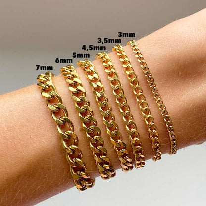 HEFAISTOS 7mm Guld | Armbånd