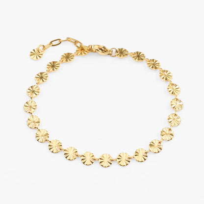 Helios vandfast guldarmbånd sol vedhæng