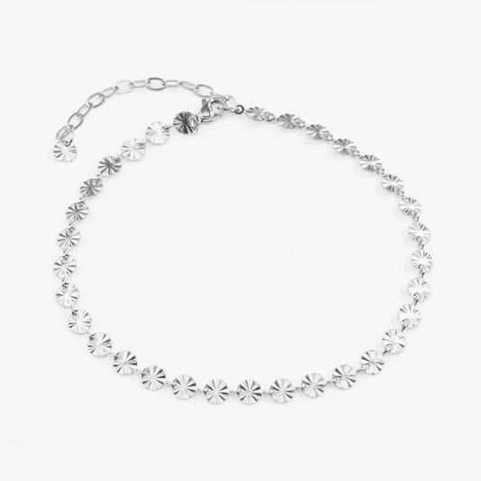 Helios vandfast sølv ankelkæde