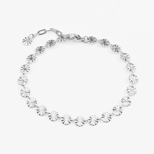 Helios vandfast sølvarmbånd med sol vedhæng