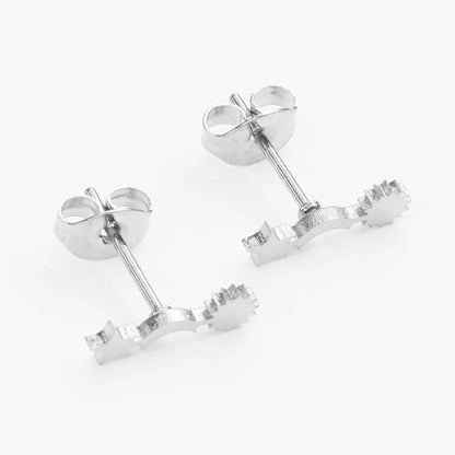 Hyperion vandfast sølv ørestikkere med stjernehimmel motiv