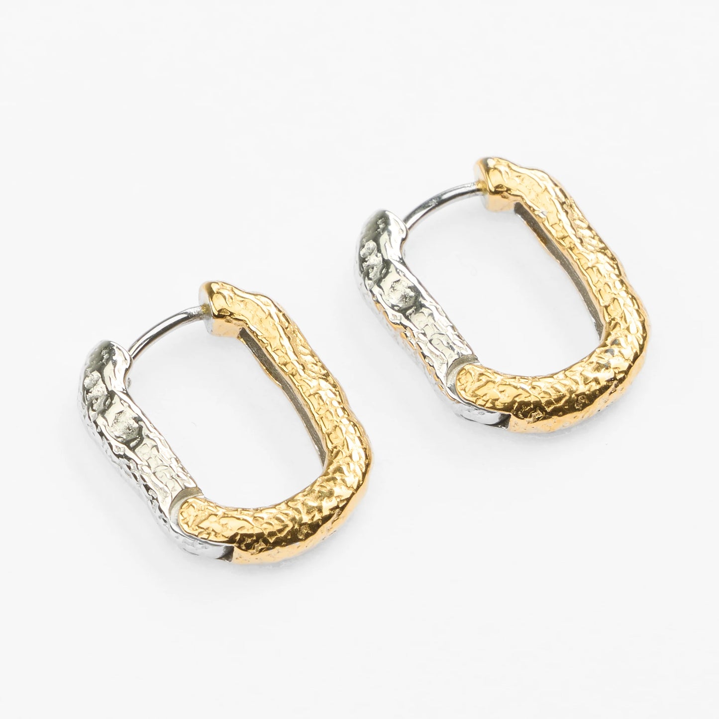Kefalonia vandfaste two tone ovale hoops