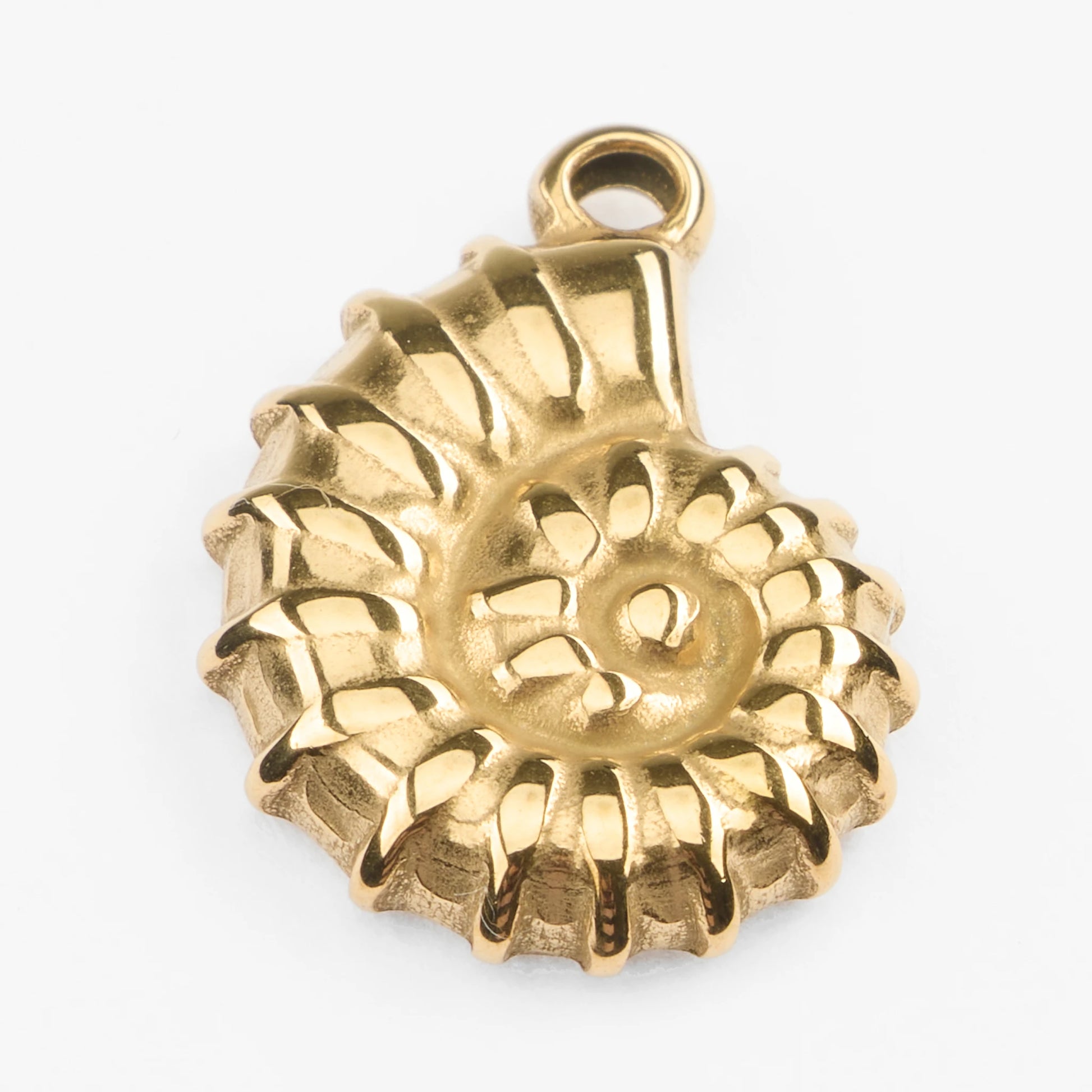 Konchylion vandfast guld vedhæng konkylie