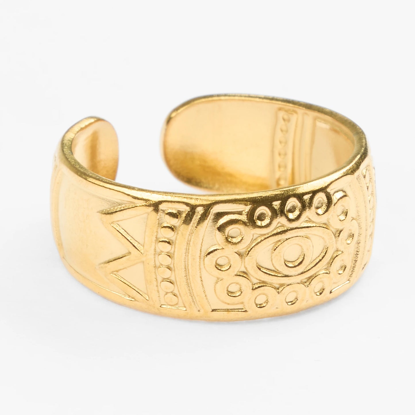 Mataki guld justerbar ring bånd design
