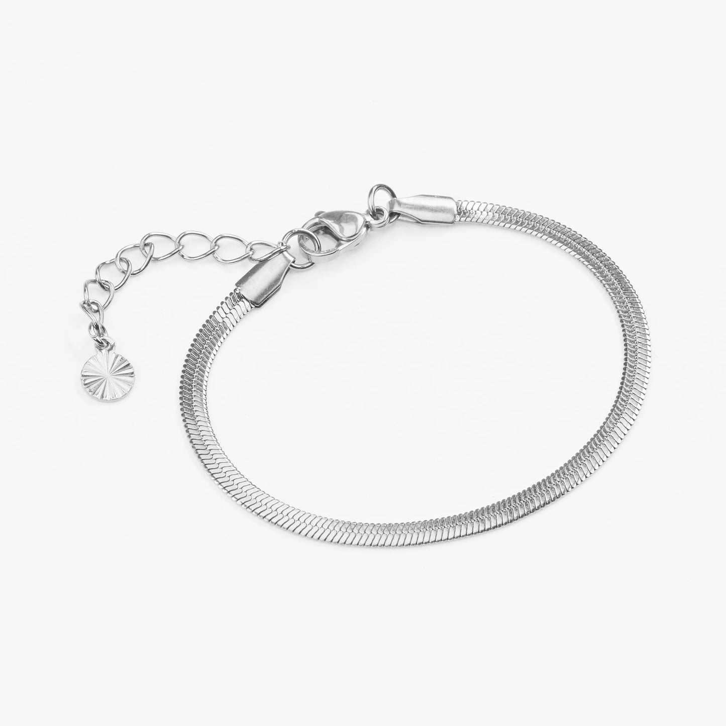 Medusa sildeben sølvarmbånd 4mm