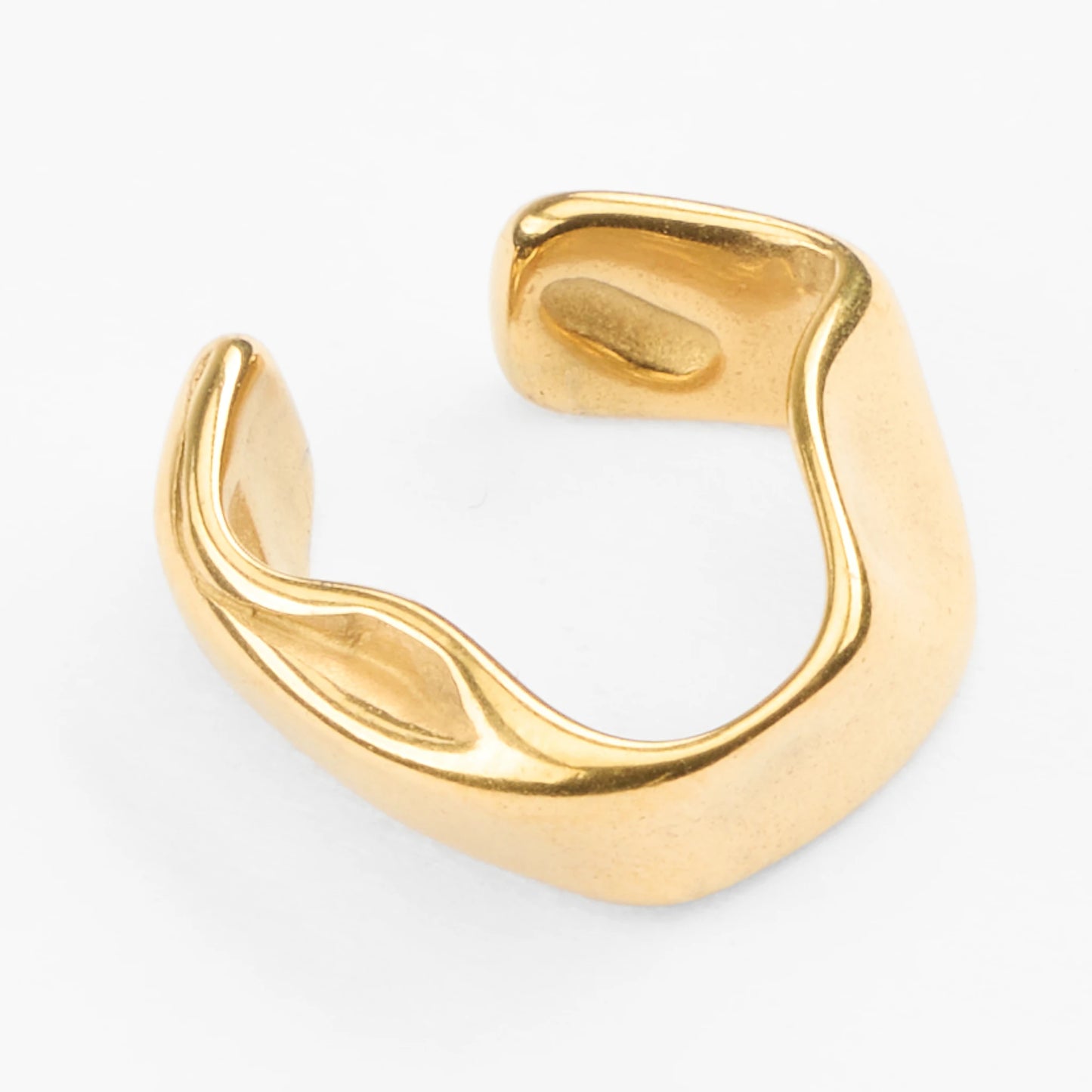Megara guld ear cuff organisk struktur