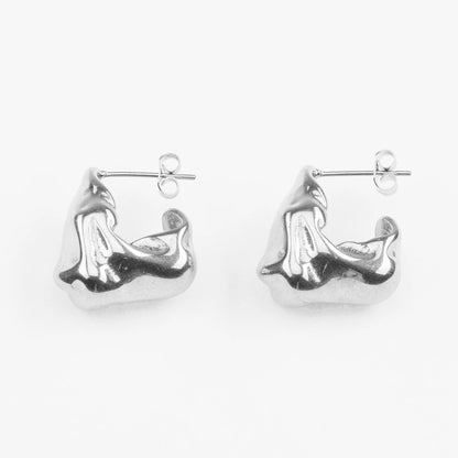 Megara vandfaste øreringe bølget struktur