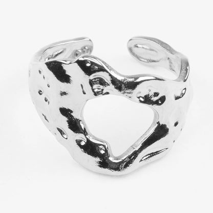 Mykonos vandfast sølv justerbar fingerring