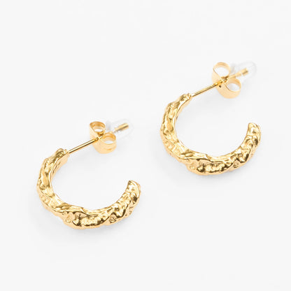 Santorini 16mm vandfaste guld hoops