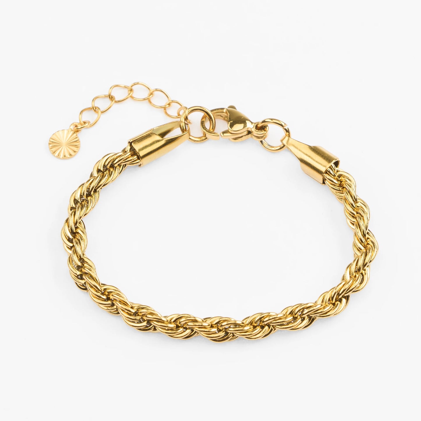 Skoini rebskæde vandfast guld armbånd 5mm