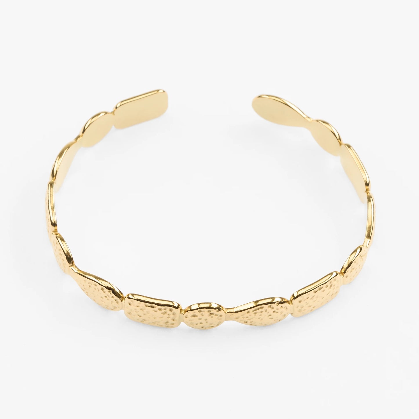 Skopelos vandfast guld bangle organisk struktur