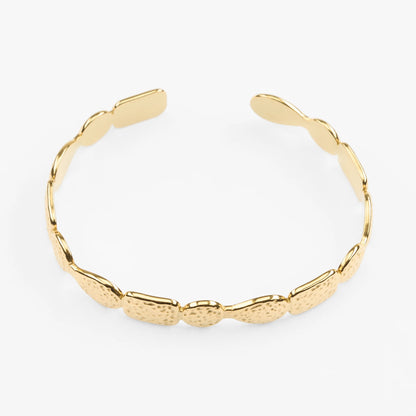 Skopelos vandfast guld bangle organisk struktur