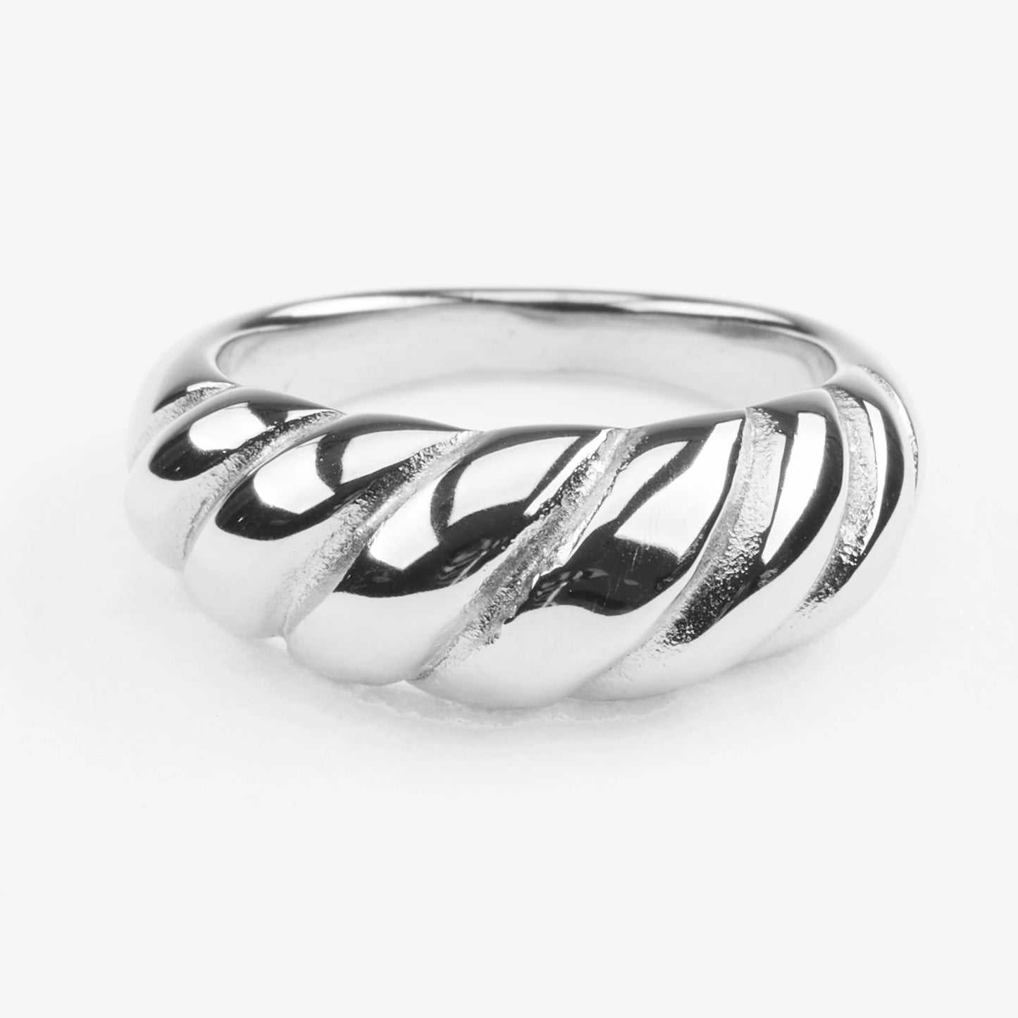 Thetis vandfast sølv ring croissant form