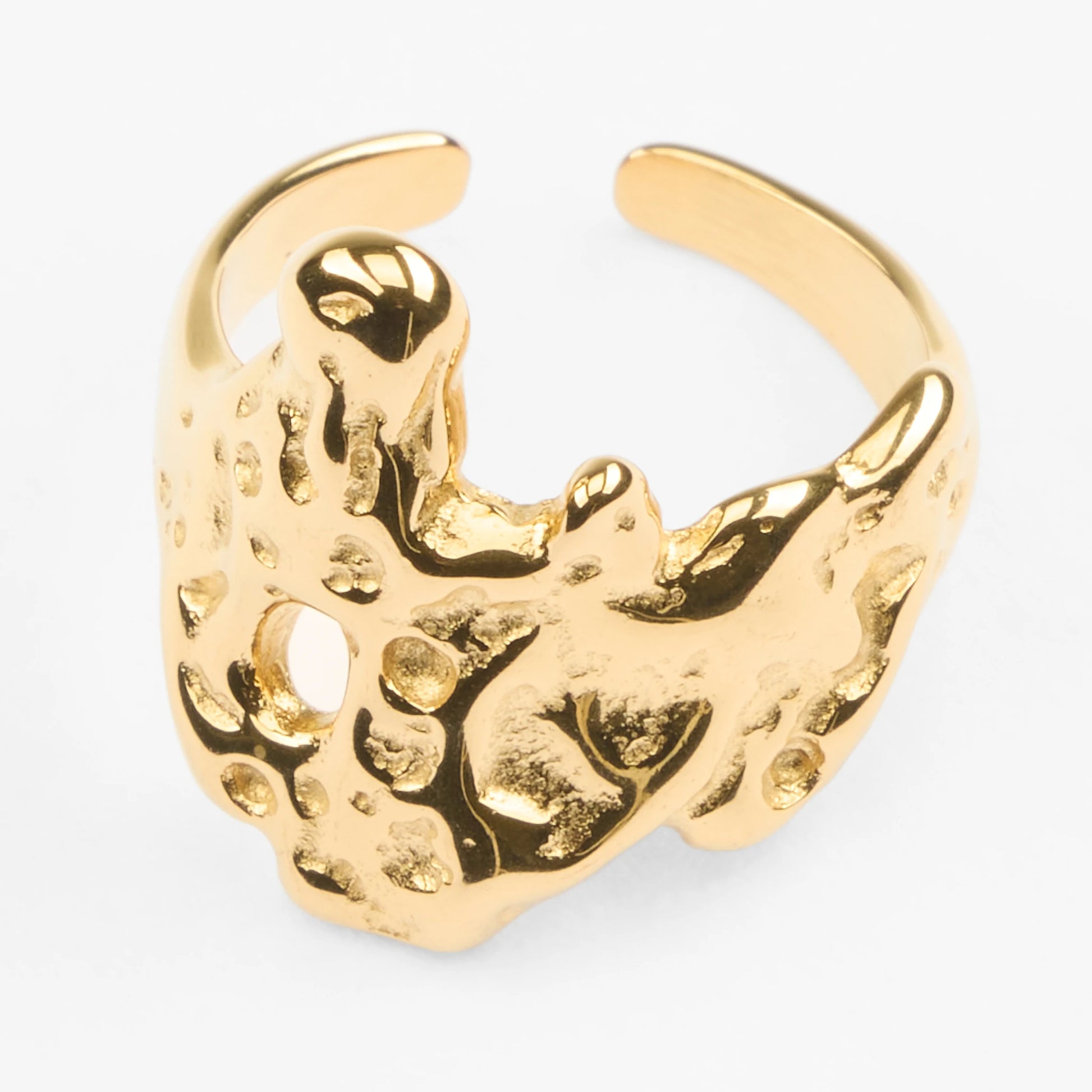 Trypa justerbar vandfast fingerring guld