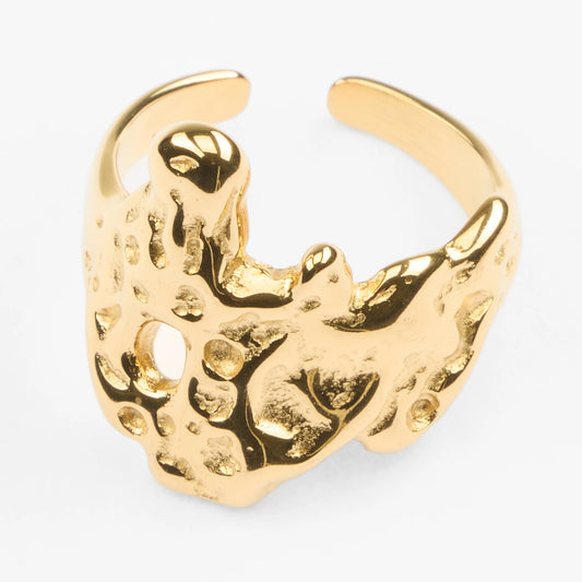 Trypa justerbar vandfast fingerring guld