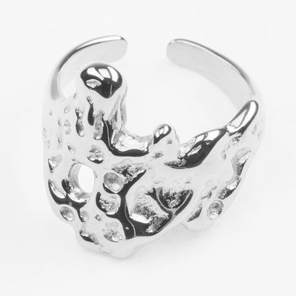 Trypa vandfast sølv fingerring justerbar