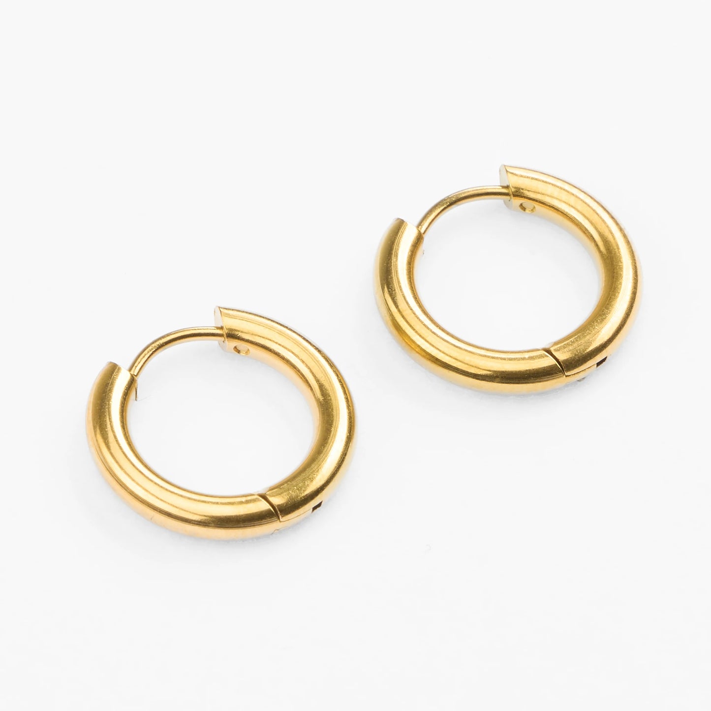 Vasikos 15mm standard basic guld hoops