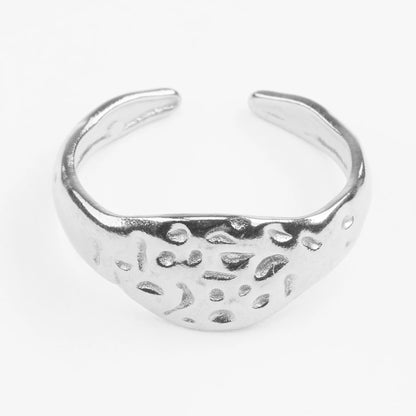 Zakynthos vandfast justerbar hamret sølvring