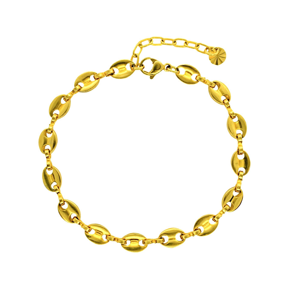 Gucci link armbånd afrodite guld